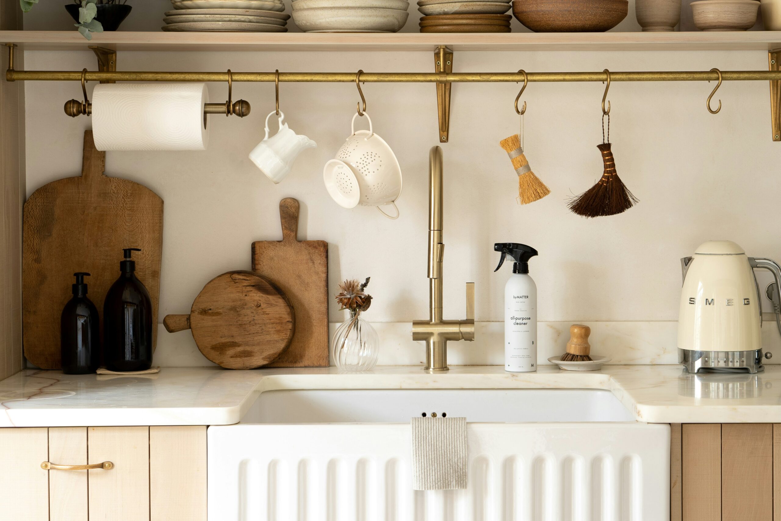 simple warm comfortable kitchen